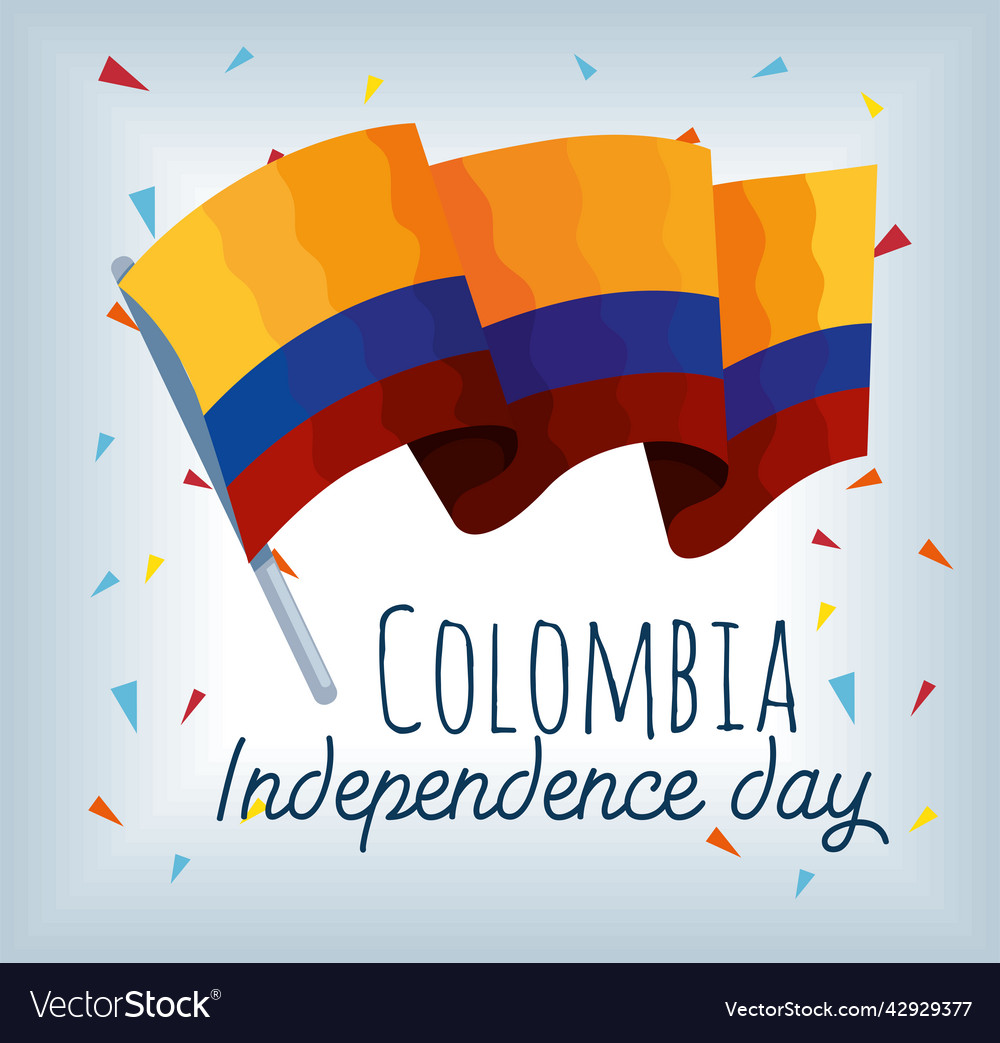 Colombia independence day poster