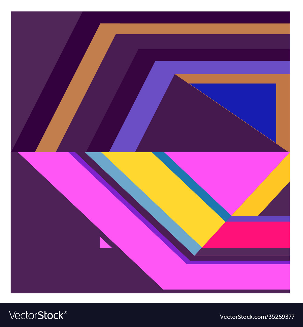 Colorful geometric and curve background pattern