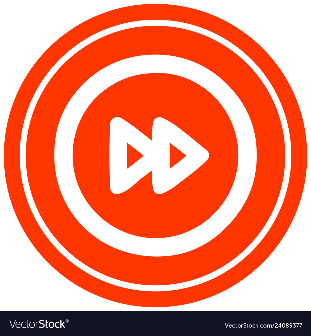 Fast forward circular icon
