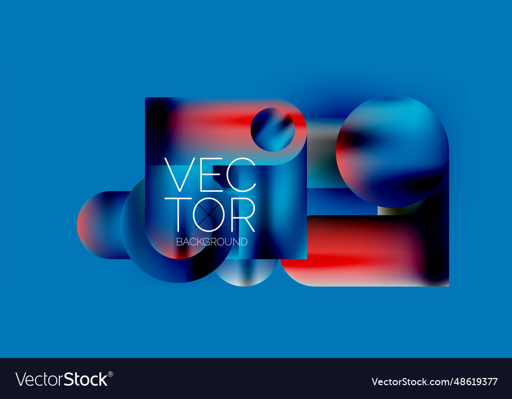 Geometric shapes fluid gradient abstract minimal Vector Image Geometric shapes fluid gradient abstract minimal