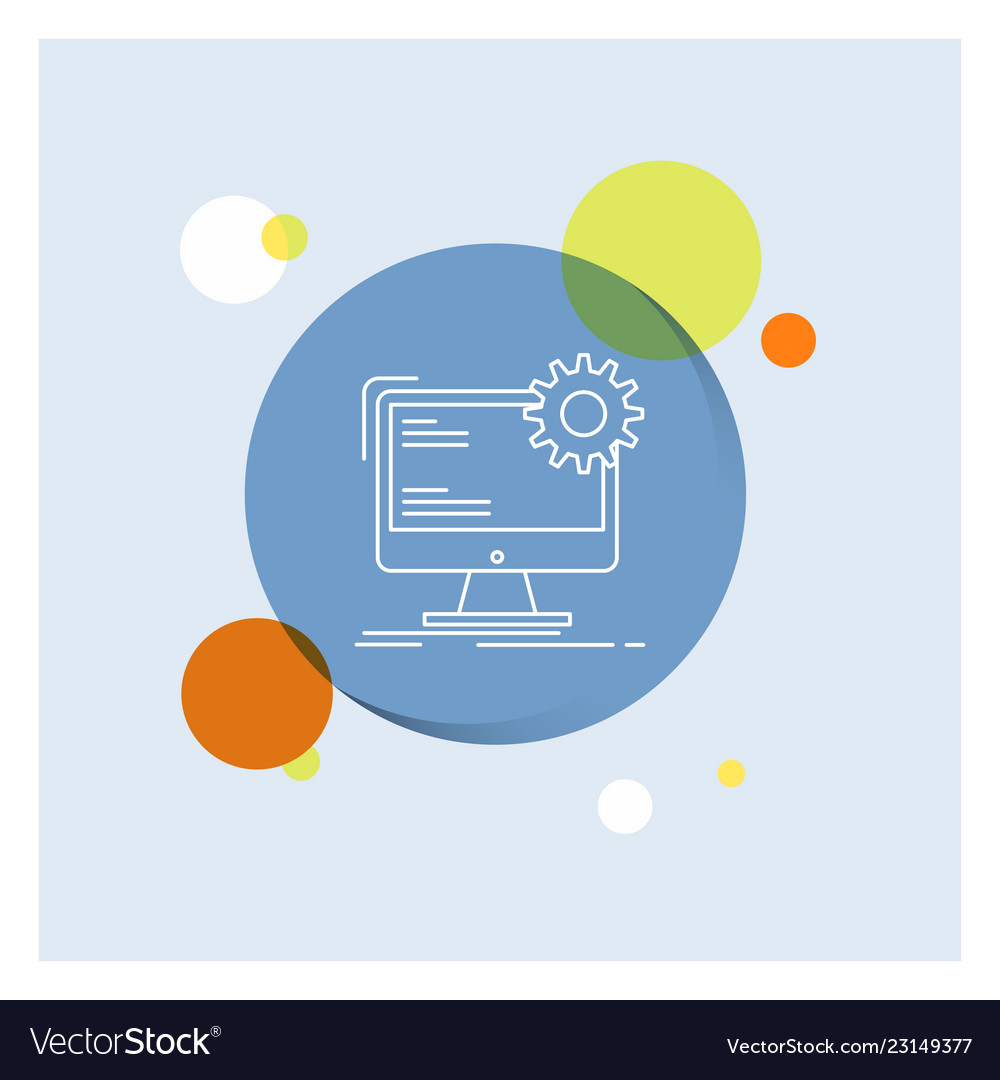 Internet layout page site static white line icon vector image Internet layout page site static white line icon