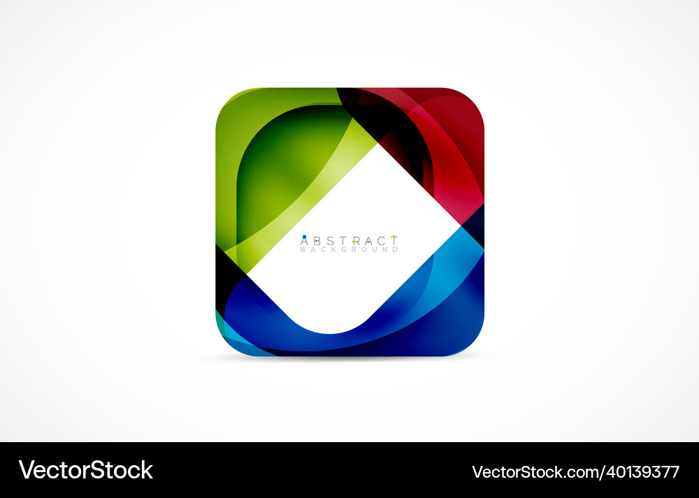 Minimal background abstract square shape Vector Image