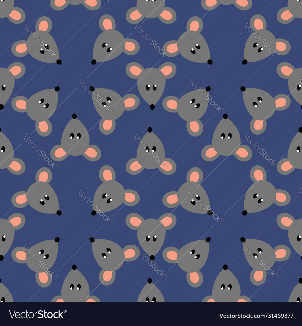 Mouse pattern on white background