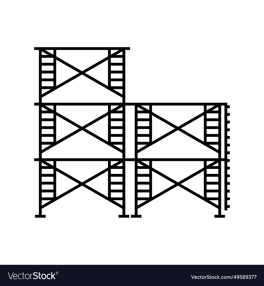 Scaffolding icon Vector Image Scaffolding icon