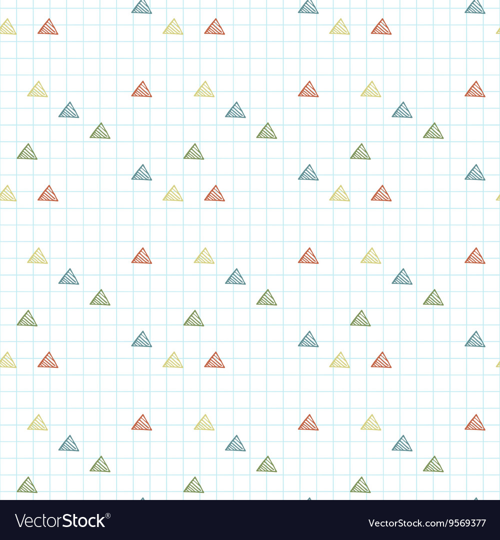 Seamless pattern of triangles primed