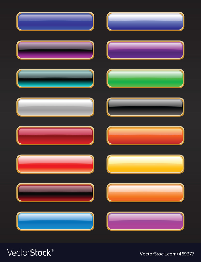 Shiny Rectangle Buttons