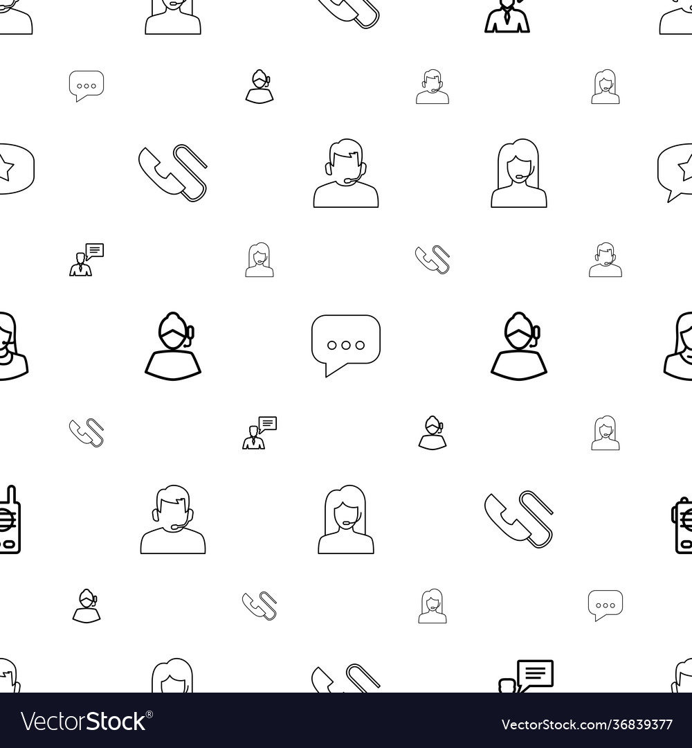 Talk icons pattern seamless white background