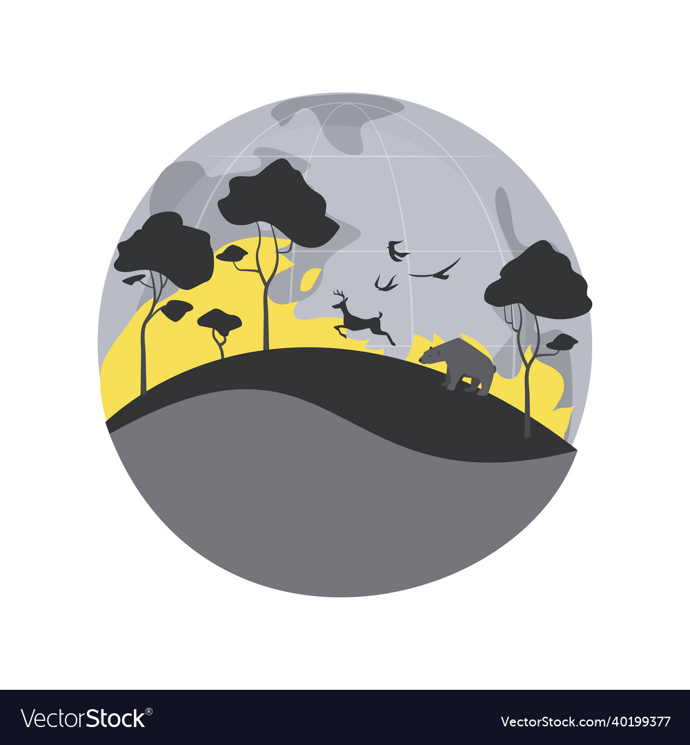 Wildfires abstraktes Konzept