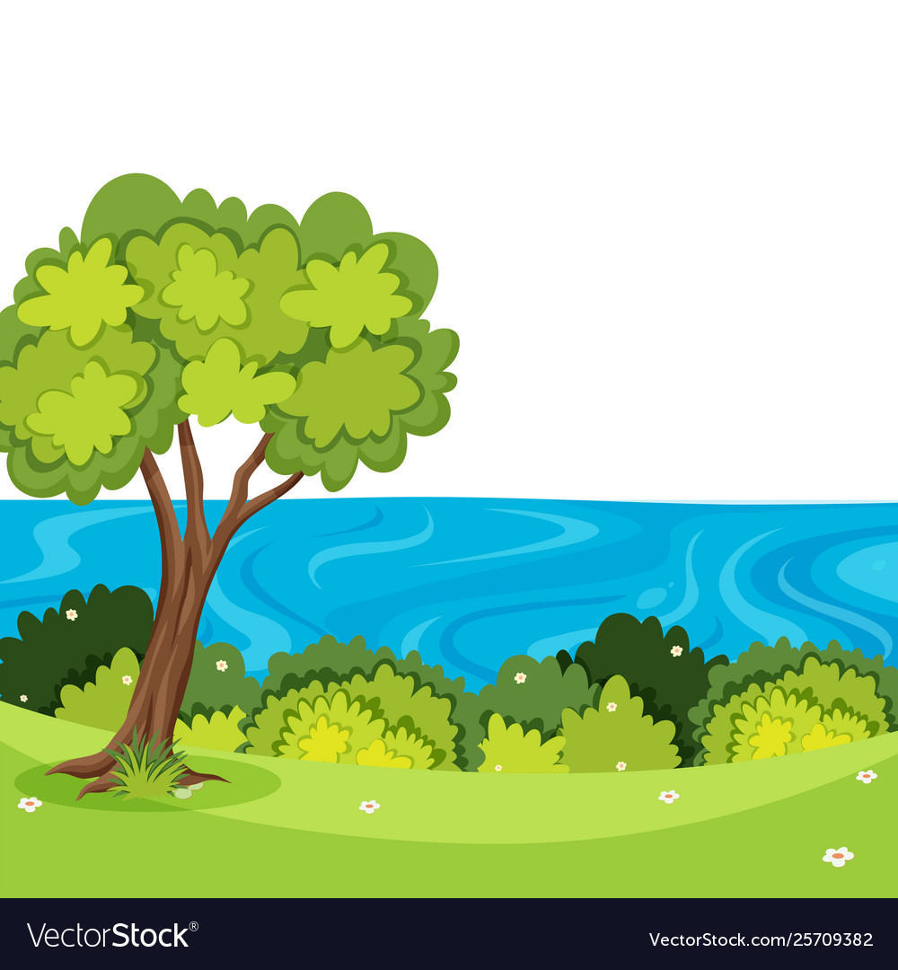 A beautiful nature landscape Royalty Free Vector Image