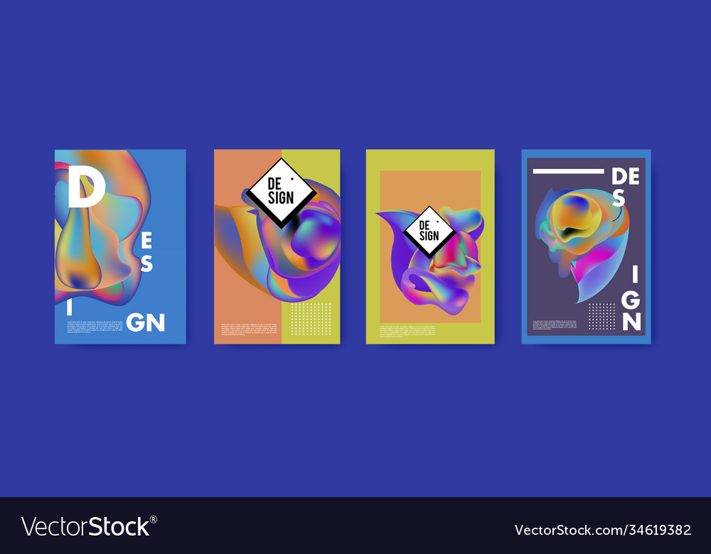 Abstract colorful liquid and fluid pattern