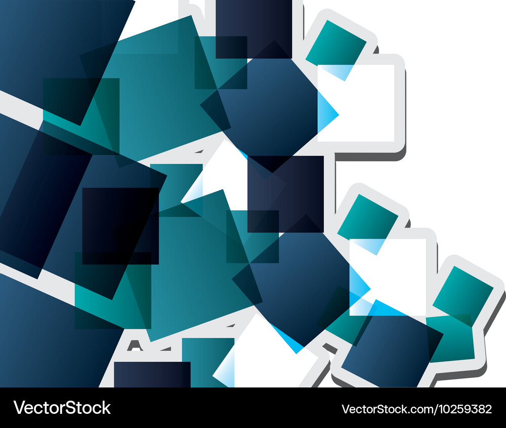 Abstract square pattern background design Vector Image