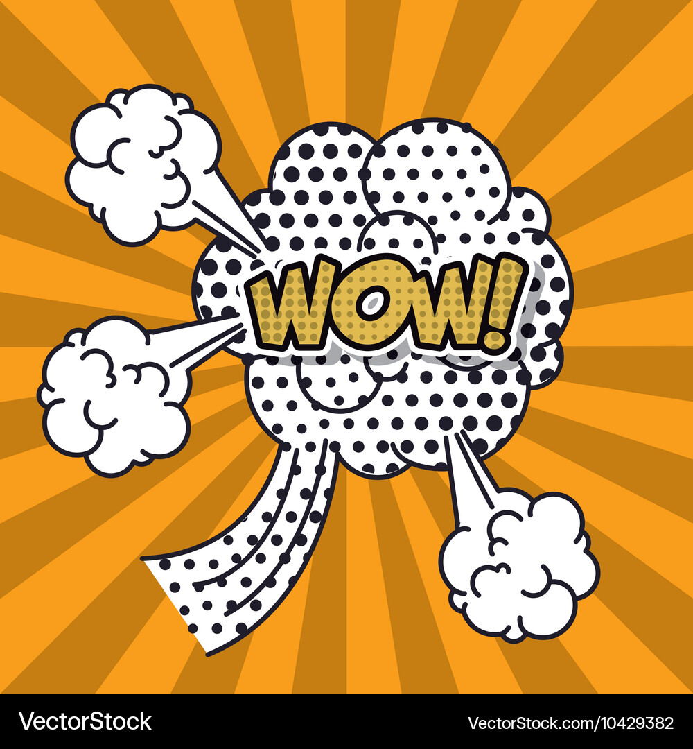 Explosion pop art style Royalty Free Vector Image