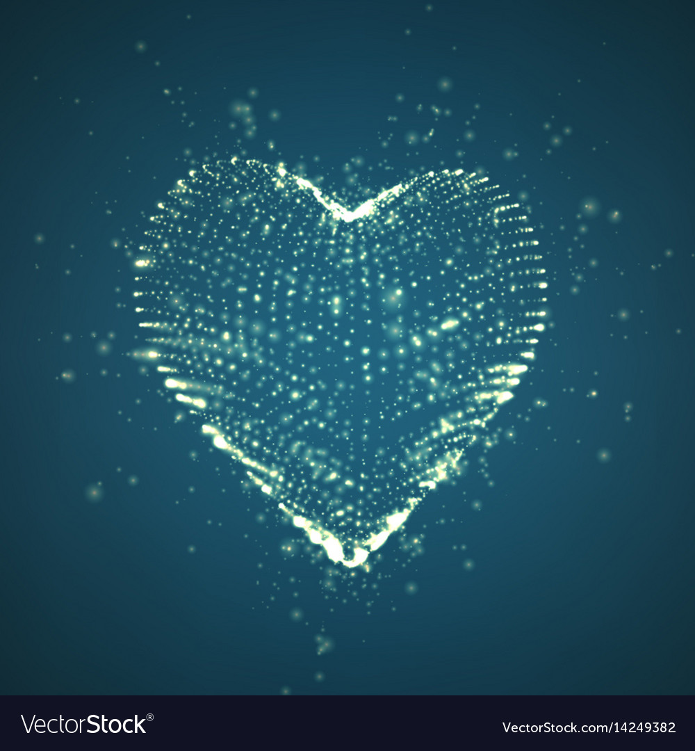 Glowing Herz abstrakter Hintergrund