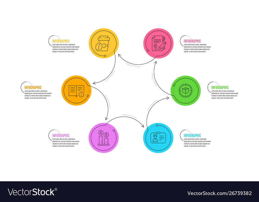 Identification card ab testing and copywriting vector image Identification card ab testing and copywriting