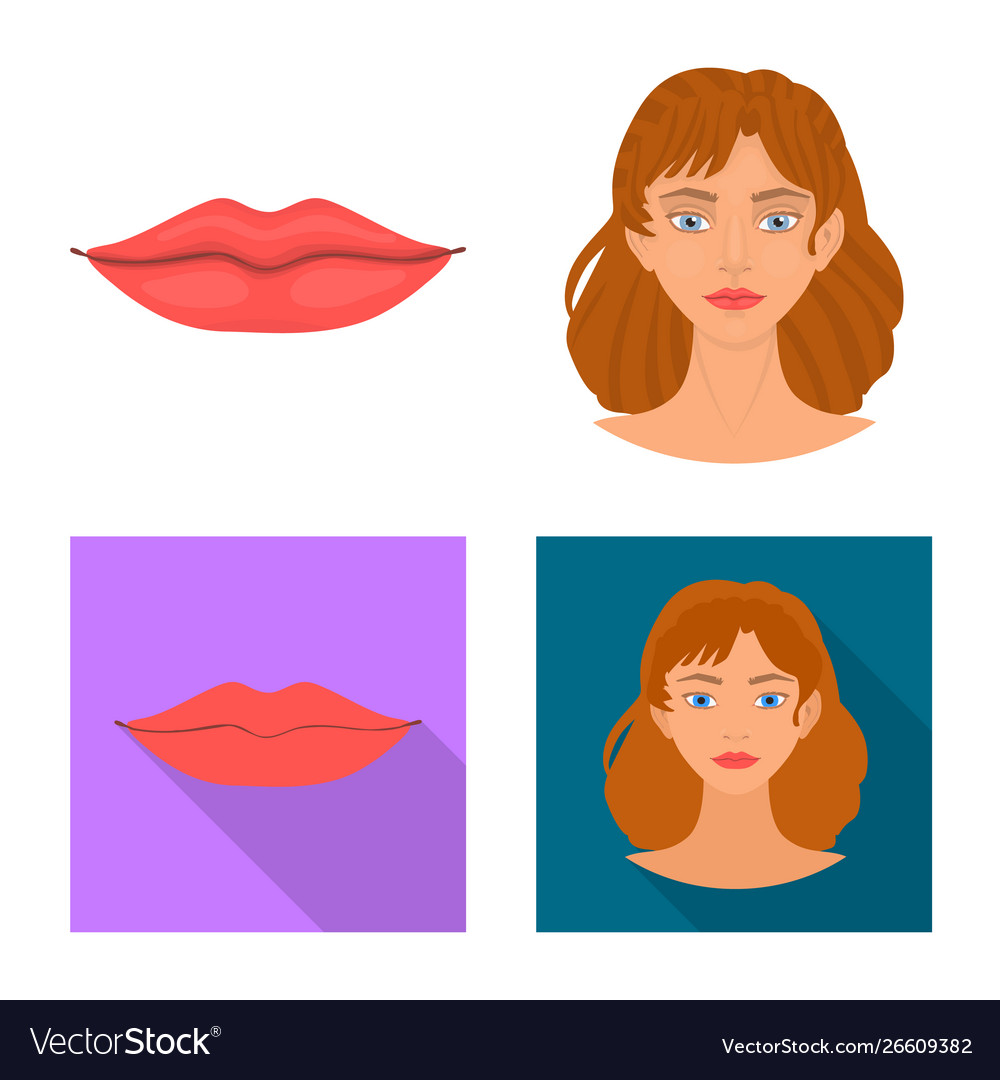 Isolated object body and part icon set