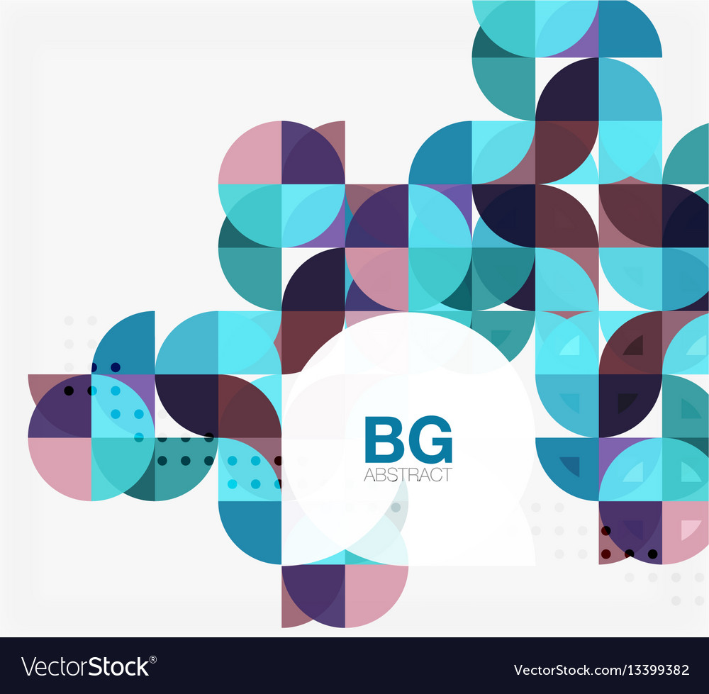 Minimalistic circle composition background vector image Minimalistic circle composition background