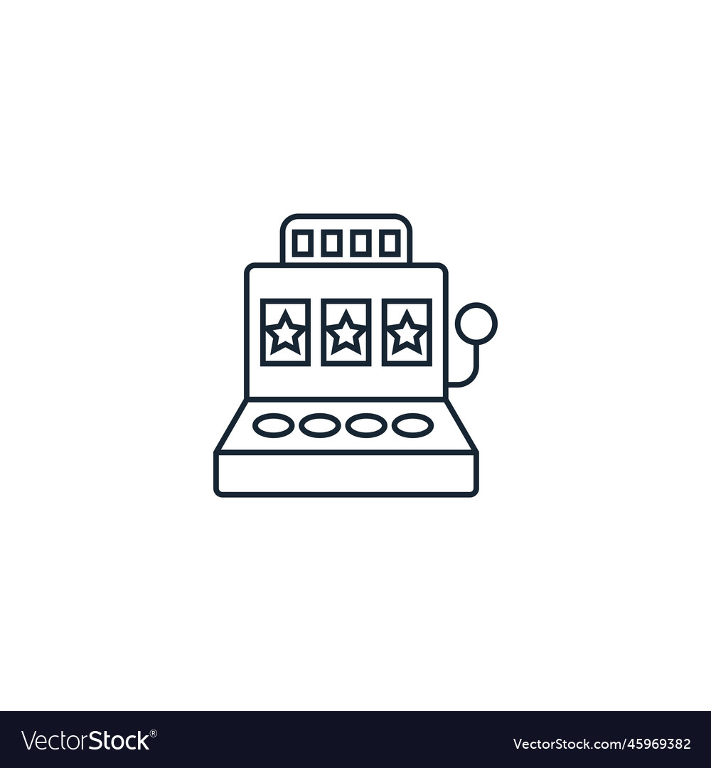 Slot machine creative icon from casino icons Vector Image