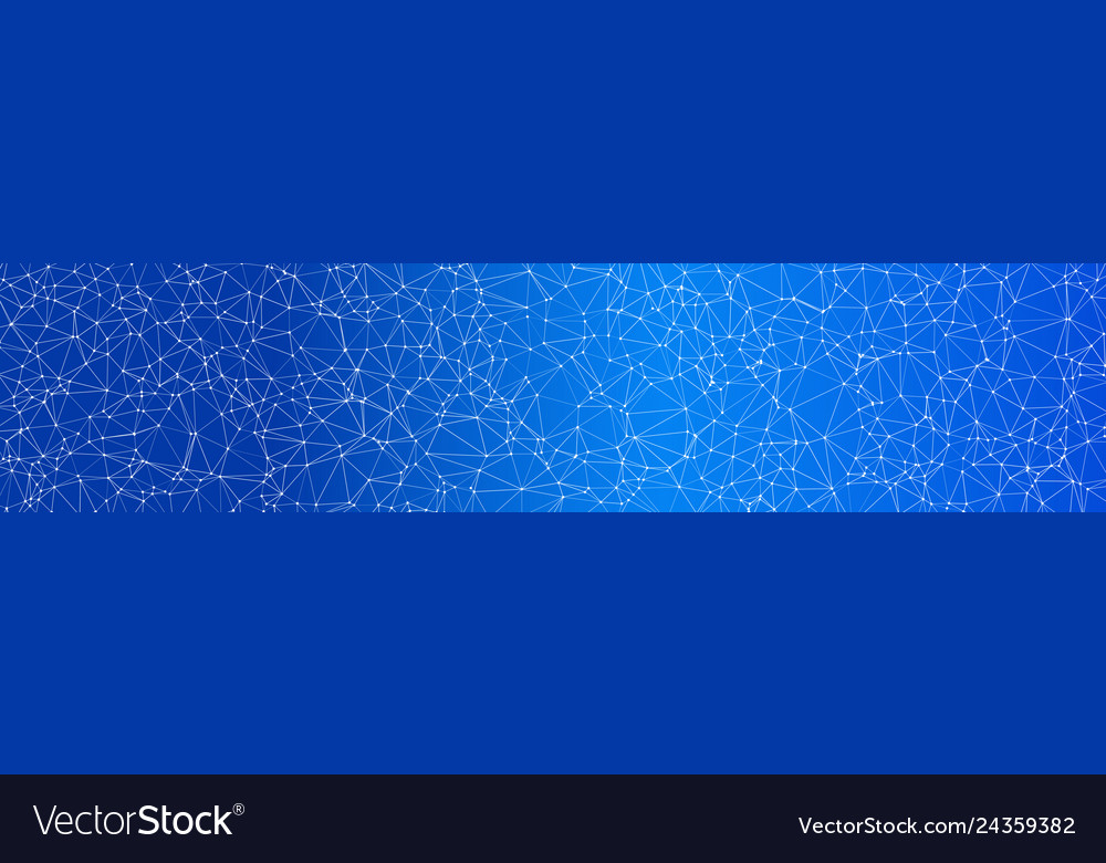 Triangular style long banner conception vector image Triangular style long banner conception