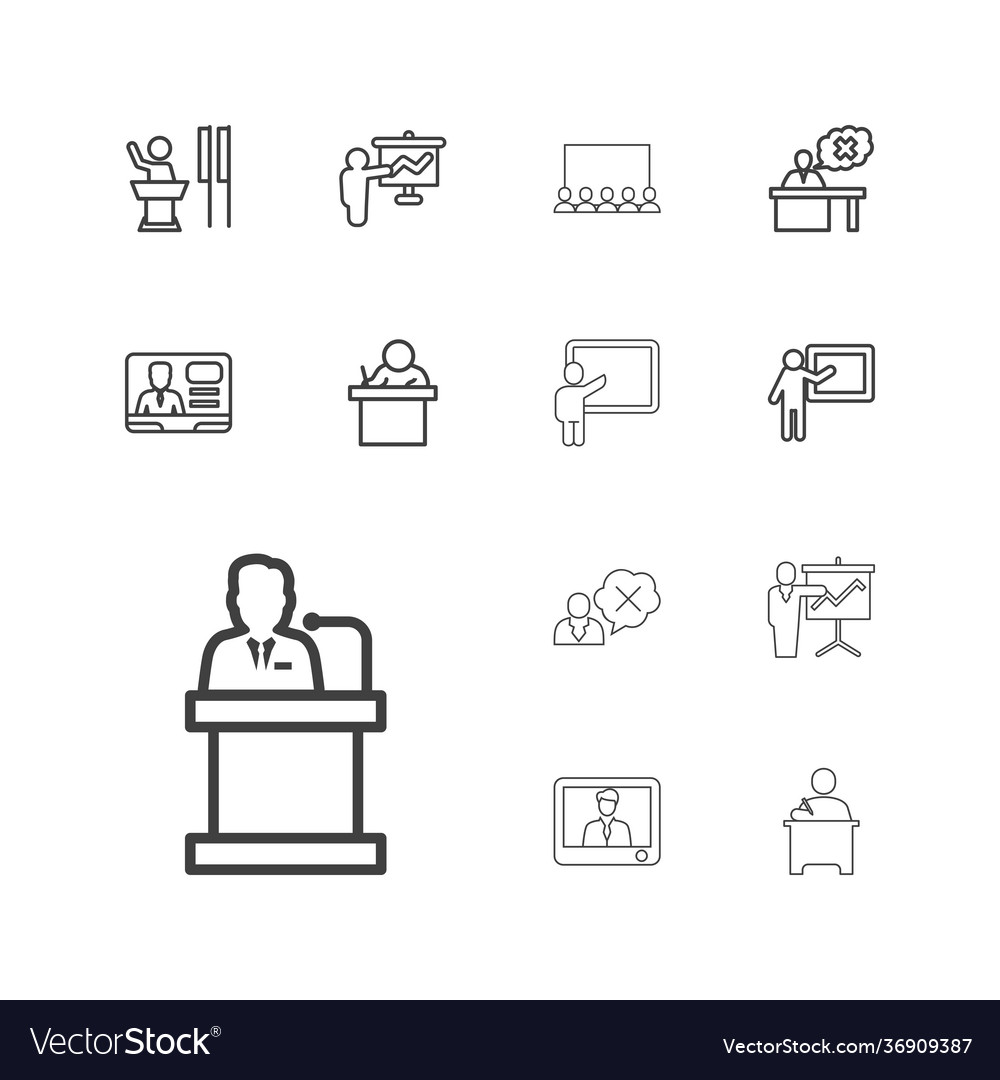 13 lecture icons