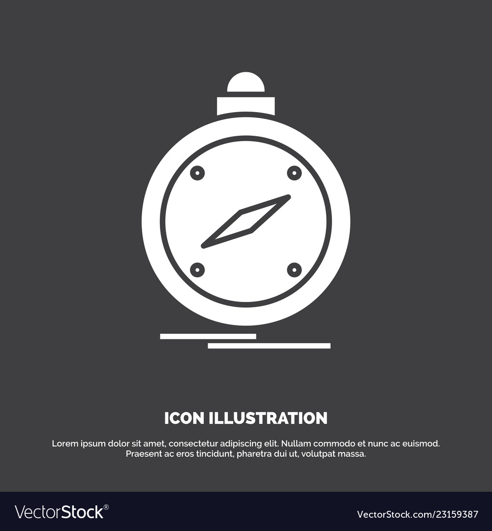 Compass direction navigation gps location icon