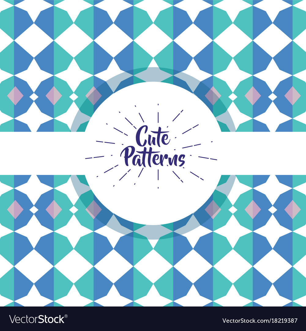 Cute pattern abstract geometric background design