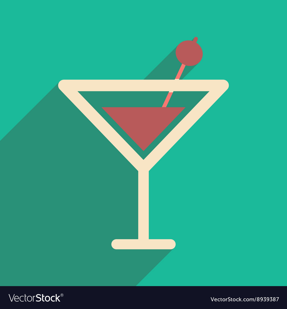 Flat with shadow icon and mobile application