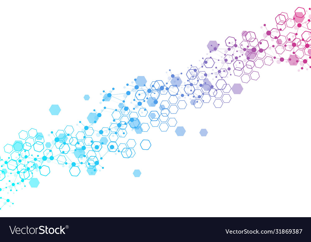 Geometric abstract background with connected line vector image Geometric abstract background with connected line