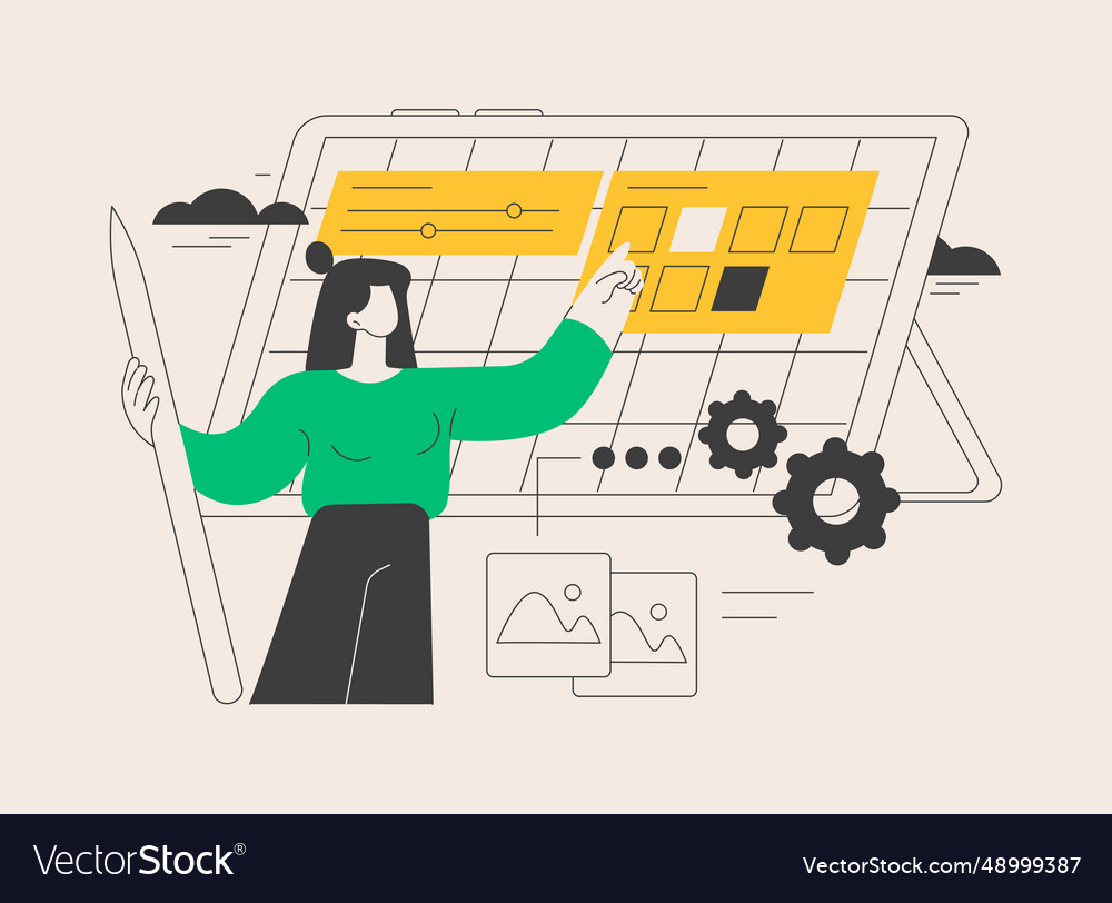 Graphic design abstract concept Royalty Free Vector Image