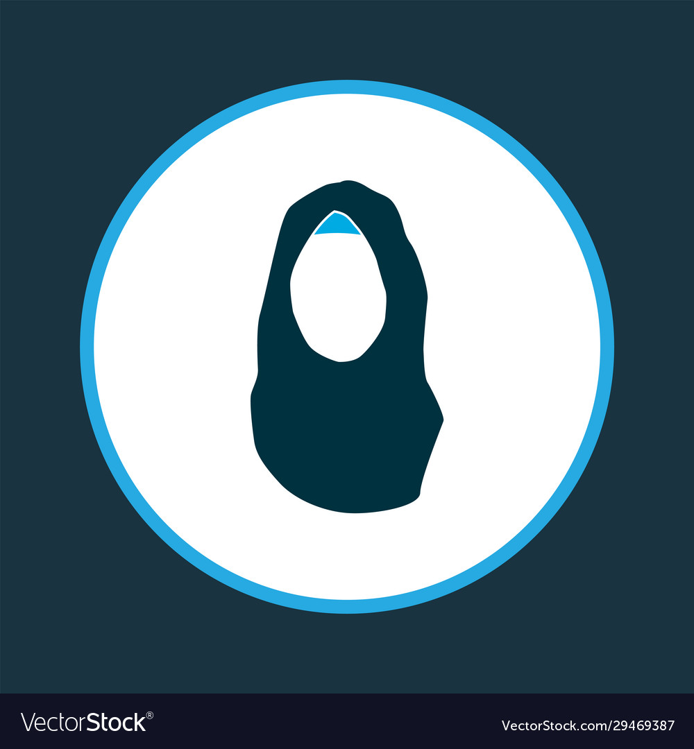 Headscarf icon colored symbol premium quality
