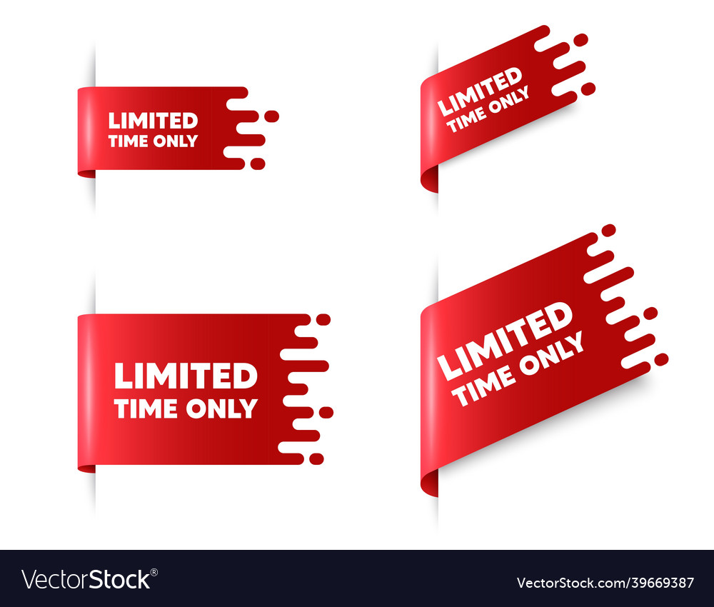 Limited time symbol special offer sign Royalty Free Vector