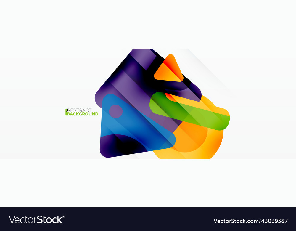 Line triangle square and circle primitive Vector Image Line triangle square and circle primitive