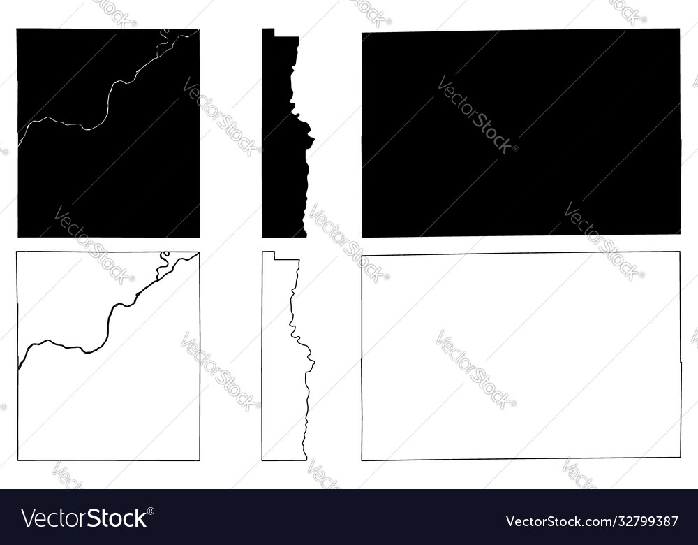 Vermilion tipton and tippecanoe county indiana Vector Image