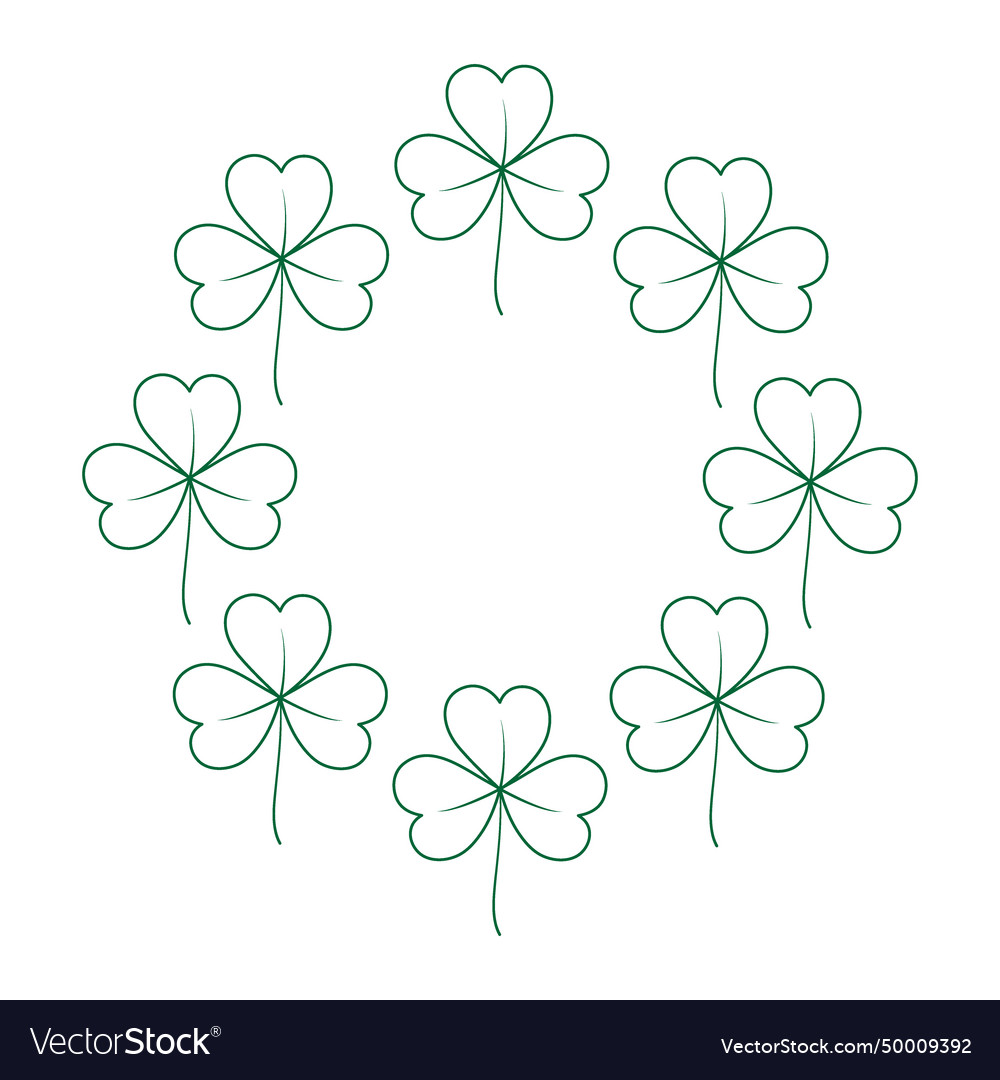 Abstract rounded outline drawn frame border