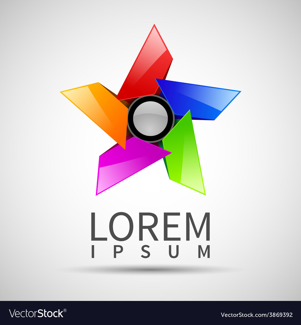 Abstract shape eps10 design color