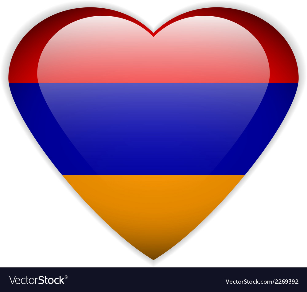 Armenia flag button