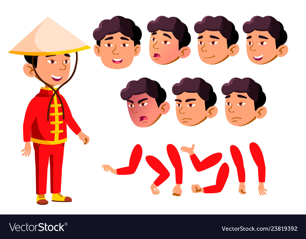 Asian boy child kid teen school