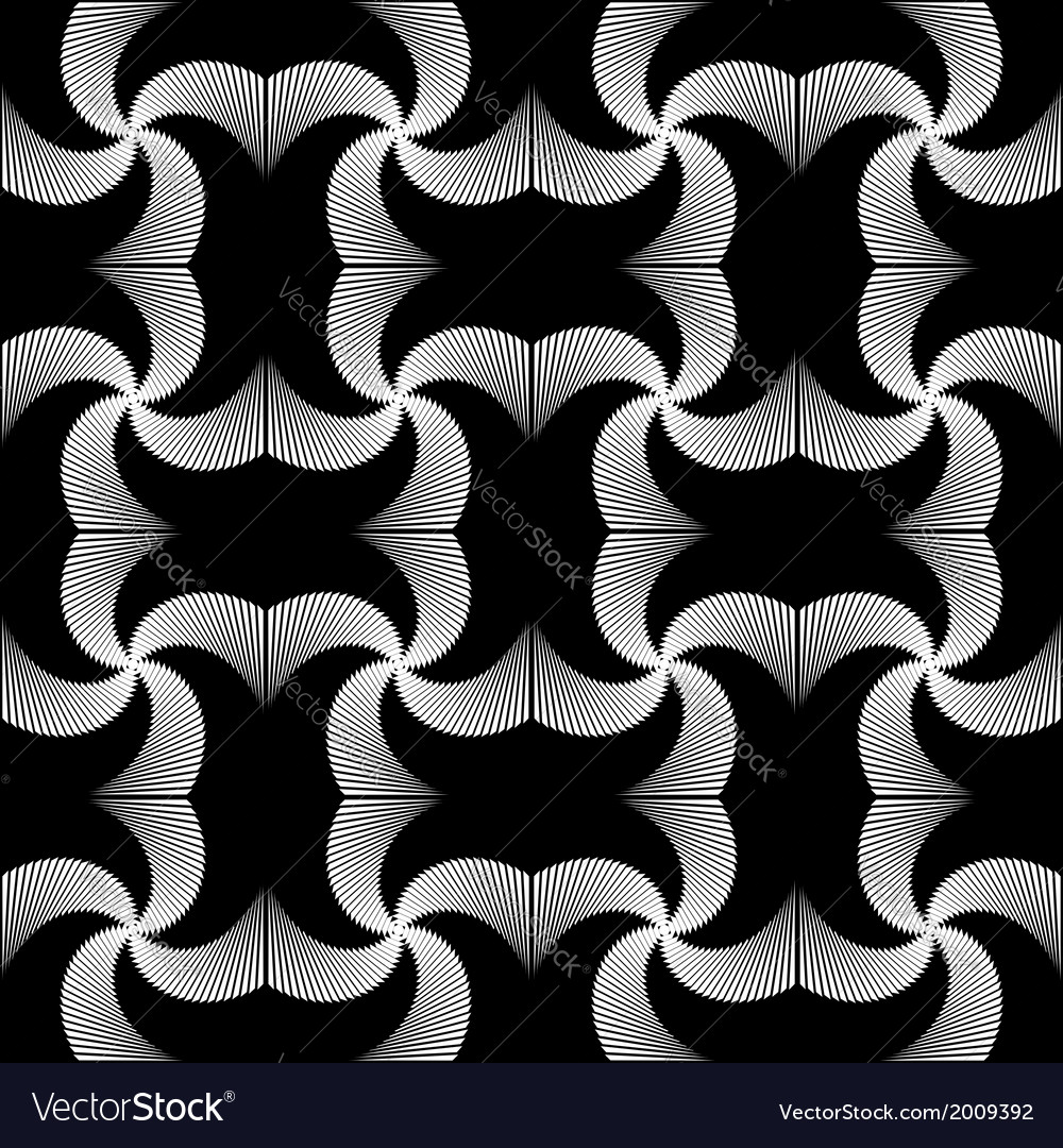 Design seamless monochrome whirl motion pattern