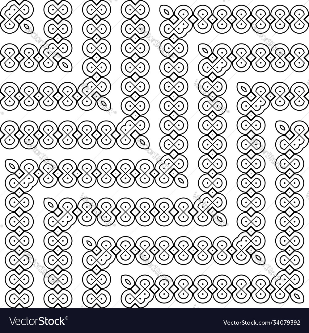 Design seamless monochrome zigzag pattern vector image Design seamless monochrome zigzag pattern