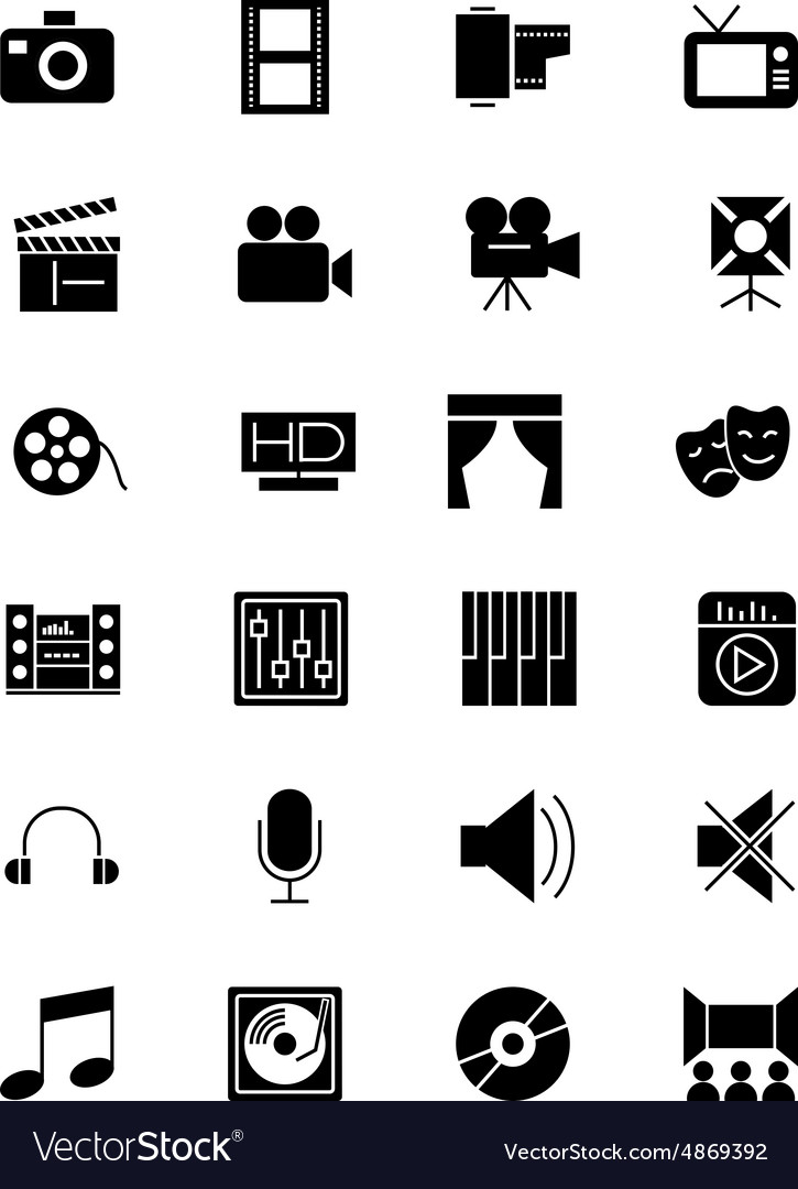 Media and advertisement icons 1