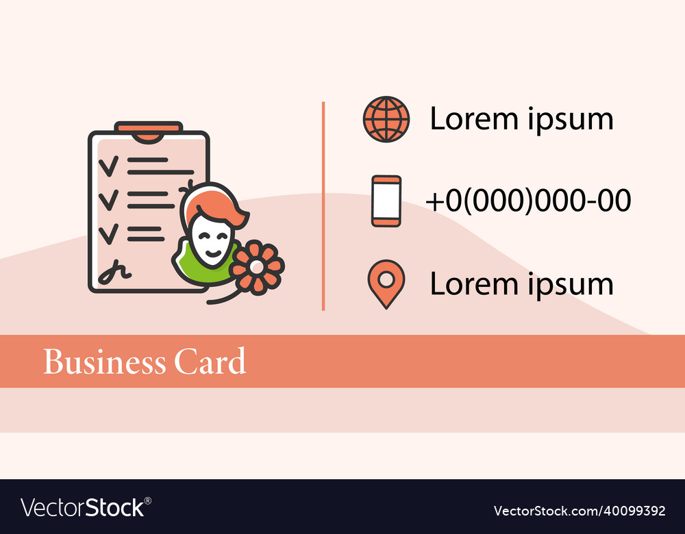 Recovered patient business card