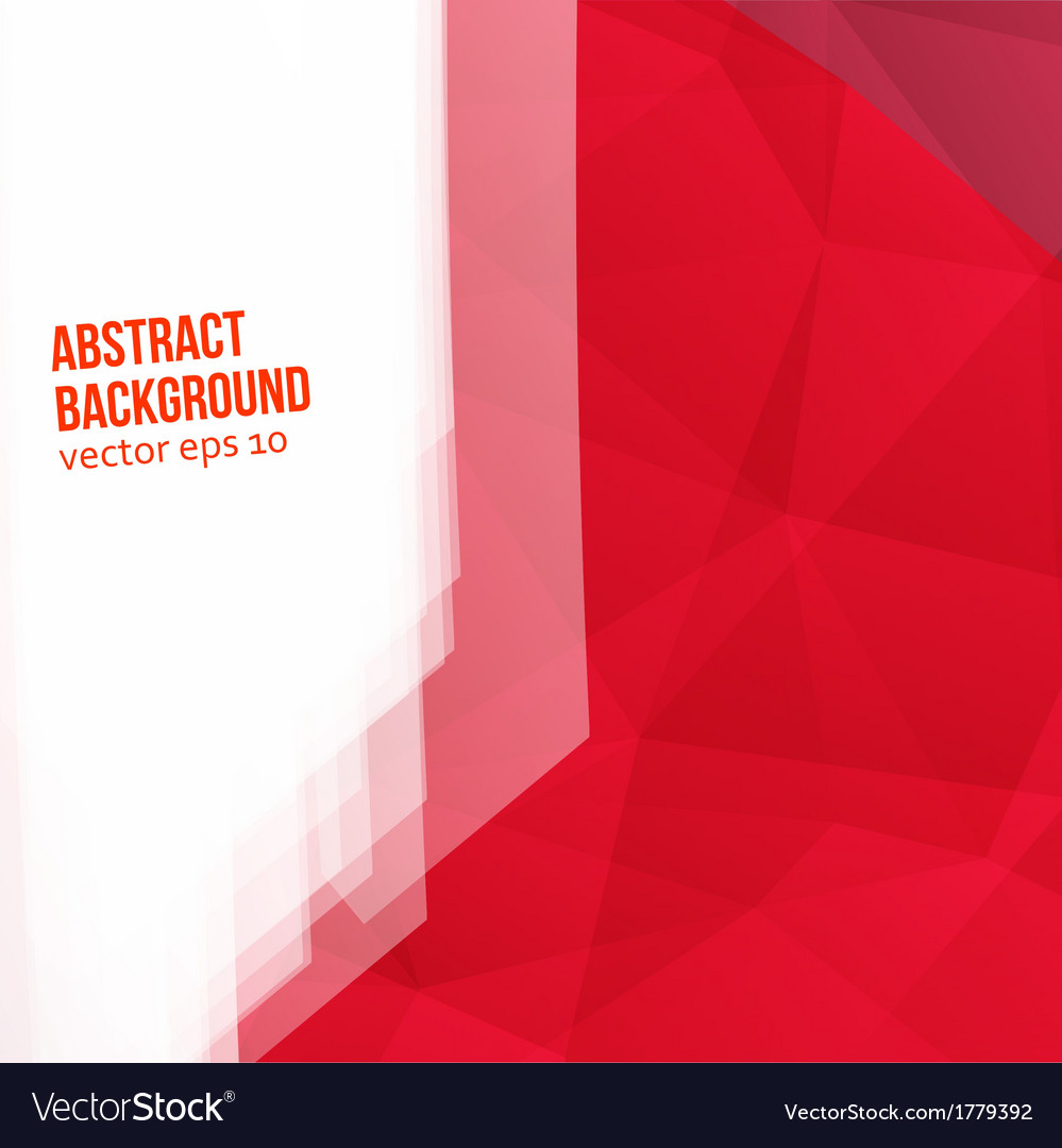 Red Polygon Abstract Background