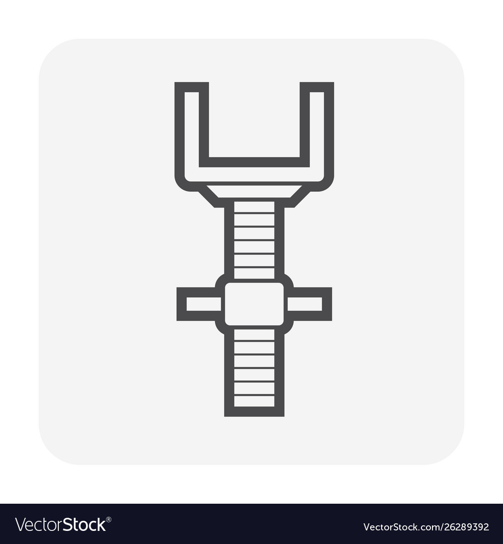 Scaffolding part icon vector image Scaffolding part icon