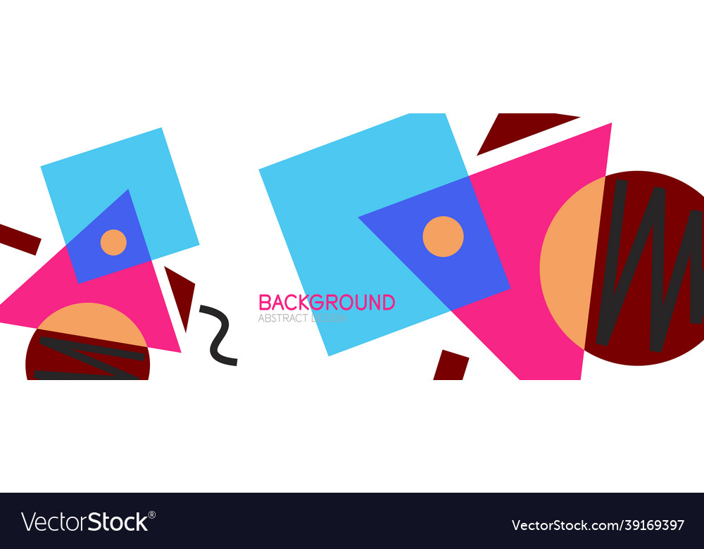 Abstract background blocks lines triangles vector image Abstract background blocks lines triangles