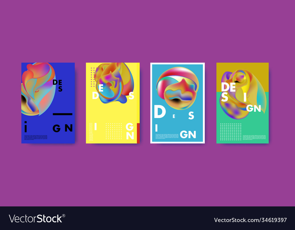 Abstract colorful liquid and fluid pattern Vector Image Abstract colorful liquid and fluid pattern