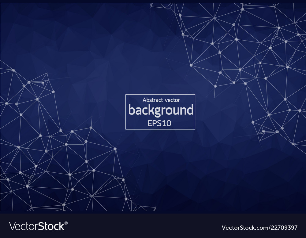 Abstract dark blue geometric polygonal background