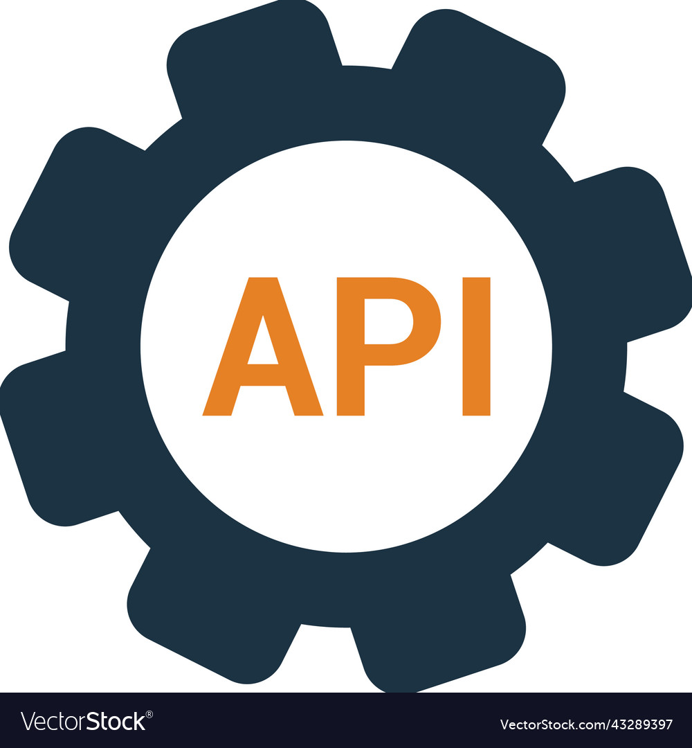 Api application interface icon simple editable