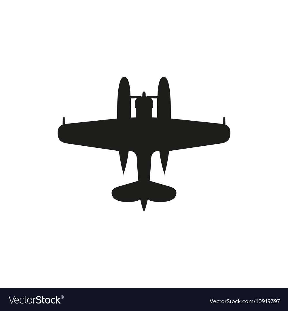 Black Seaplane Icon
