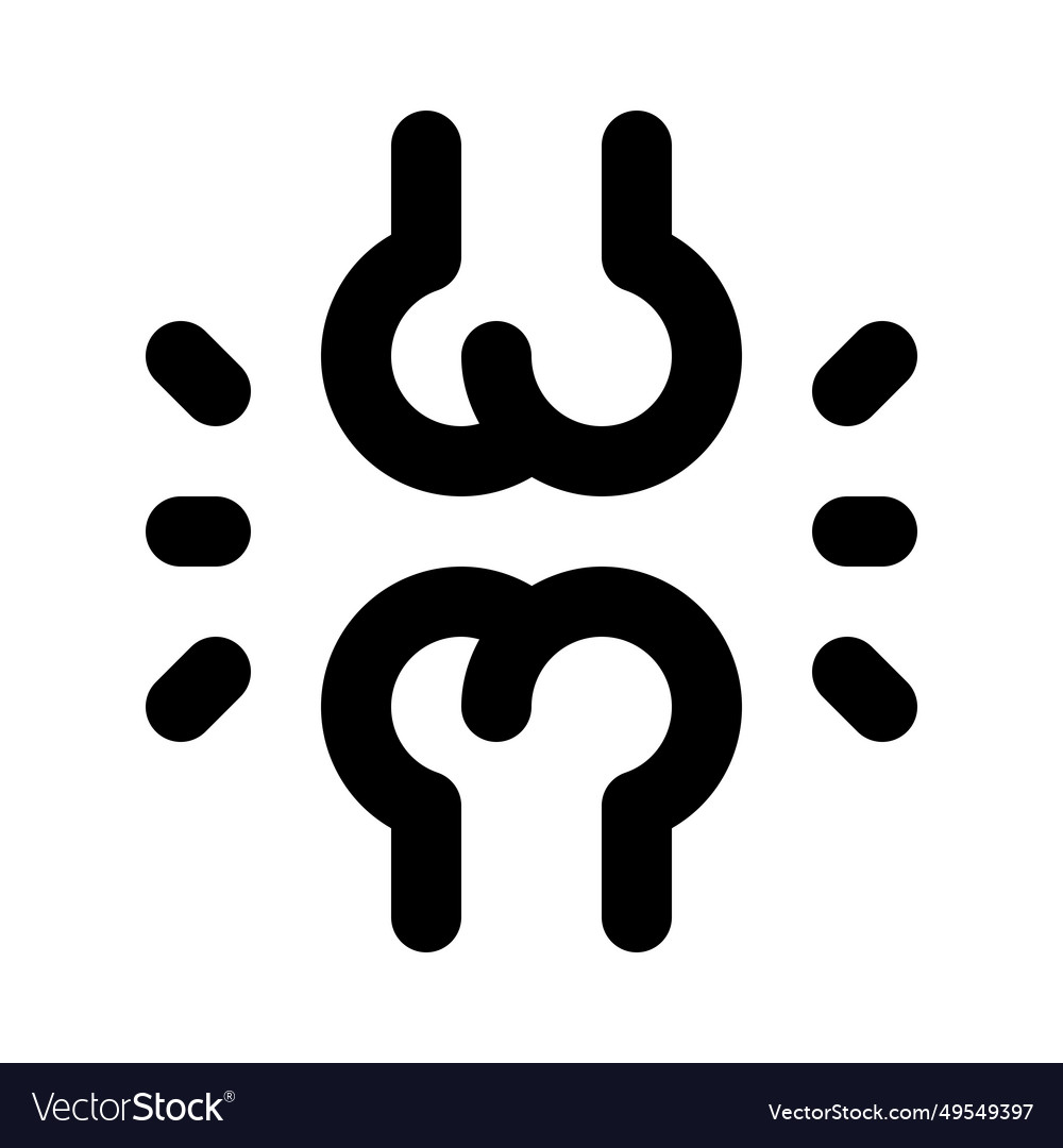 Broken bones from socket isolated on a white