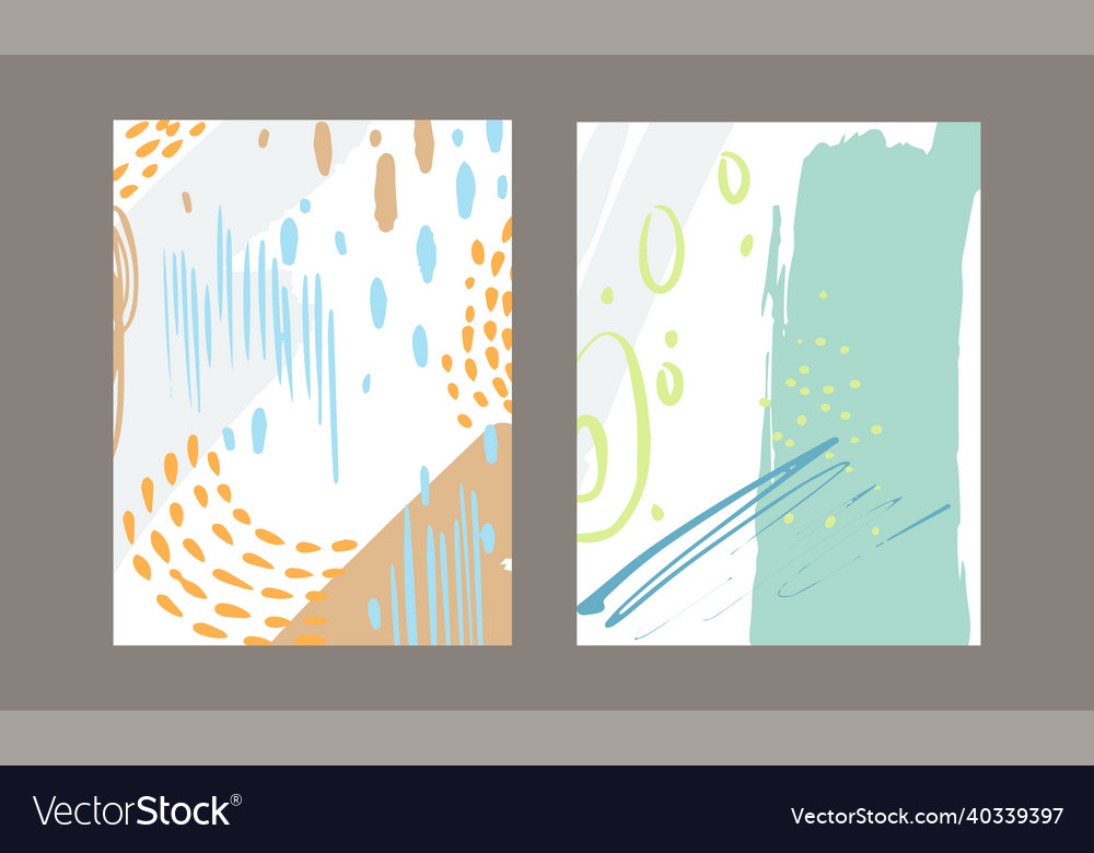 Brushstroke & Dot Pattern