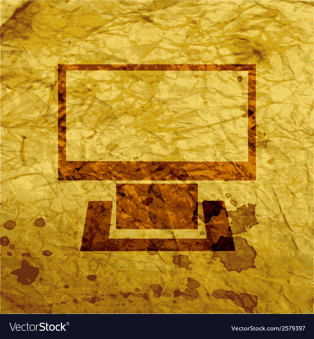 Computer flat modern web button and space for your
